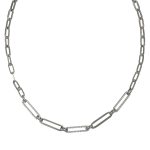 Collana argento 925 catena con zirconi