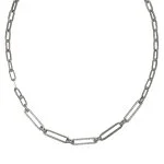 Collana argento 925 catena con zirconi