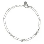 Bracciale argento 925 catena sottile