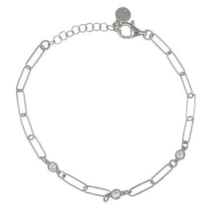 Bracciale argento 925 catena sottile