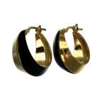 Orecchini cerchi oro 18kt Devil
