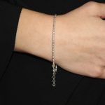 Bracciale in argento con sfere sfaccettate