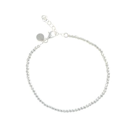 Bracciale in argento con sfere sfaccettate