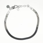 Bracciale in argento piattina minimal