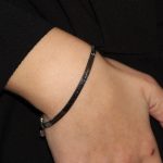 Bracciale in argento piattina minimal