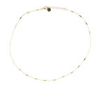 Collana in argento placcato oro con rettangolini