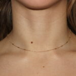 Collana in argento placcato oro con rettangolini