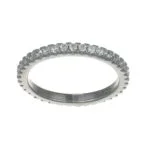 Anello argento eternè di zirconi bianchi