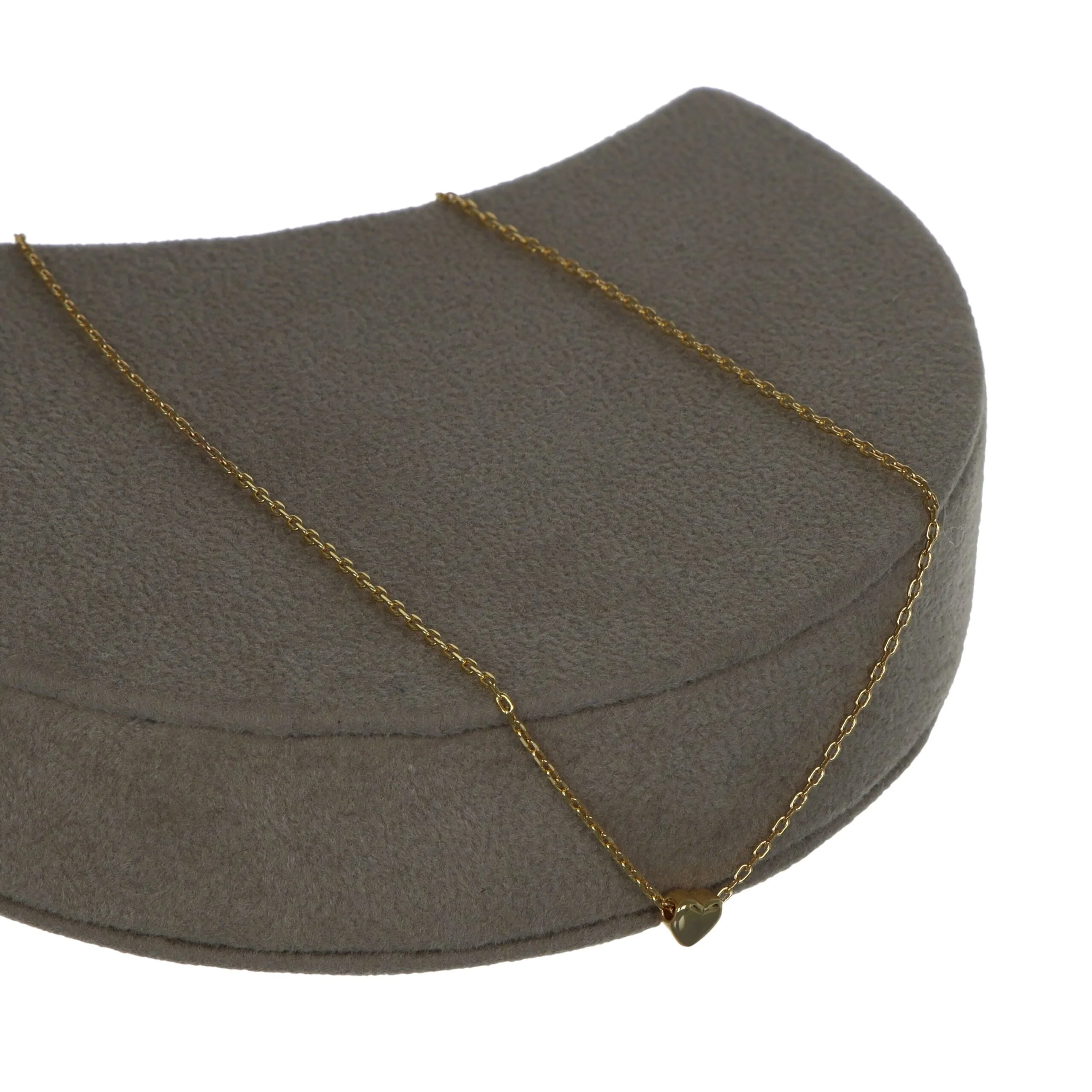 Collana argento placcata oro cuore scorrevole - immagine 2