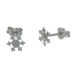 Orecchini argento con fiocco di neve